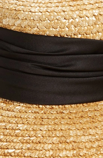 Shop Eugenia Kim Mirabel Straw Hat In Natural/ Black