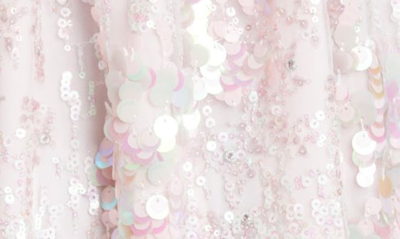 Shop Aknvas Ellen Sequin Babydoll Minidress In Blush