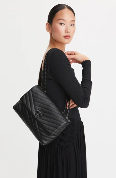 Tory Burch - Black Leather Kira Shoulder Bag