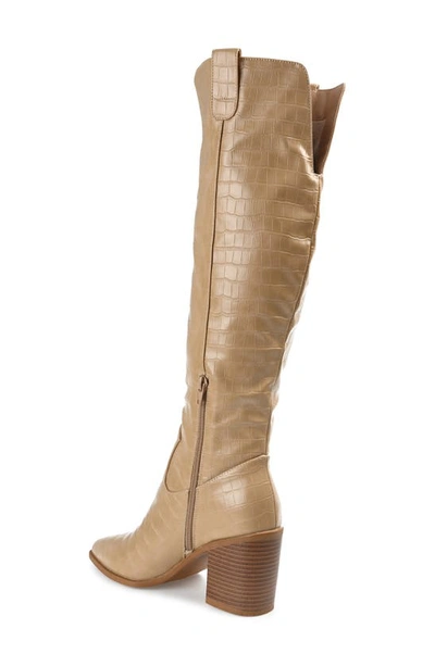 Journee Collection Foam Therese Boots In Tan