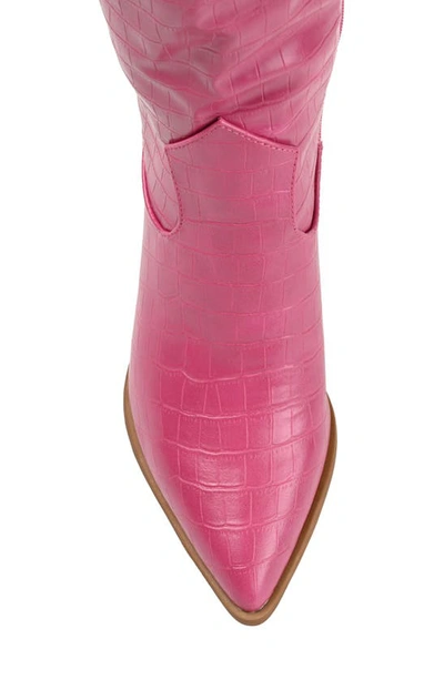 Journee Collection Foam Therese Boots In Pink