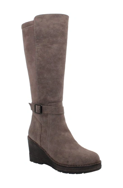 Shop Volatile Cabrillo Tall Wedge Boot In Taupe