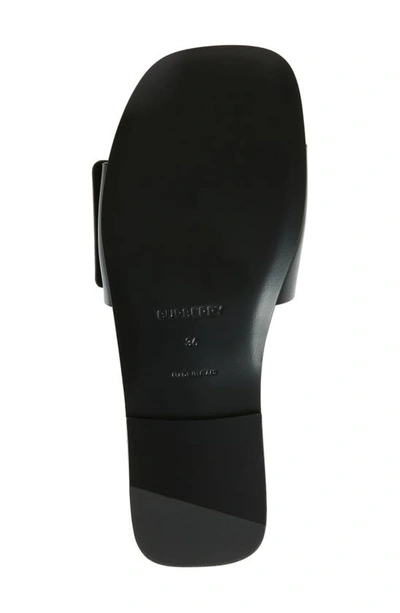 Shop Burberry Sloane Tb Monogram Slide Sandal In Black