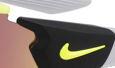 Shop Nike Show X Rush 58mm Shied Sunglasses In Matte Black/ Field Tint