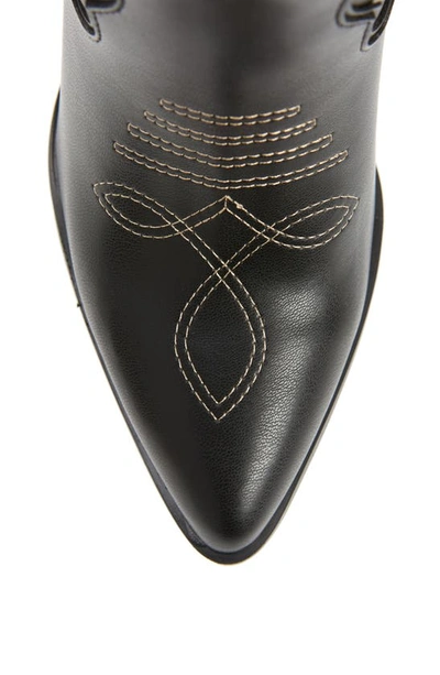 Steve Madden Lasso Knee High Western Boot In Black Mult