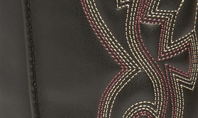 Steve Madden Lasso Knee High Western Boot In Black Mult