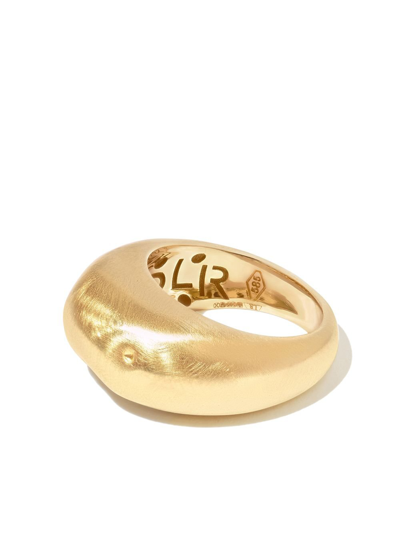 Shop Lauren Rubinski 14k Yellow Gold Uneven Dome Ring