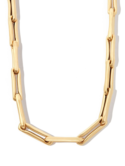 Shop Lauren Rubinski 14k Yellow Gold Extra Large Brushed Chain Necklace