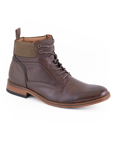 Tommy Hilfiger Men's Bowler Lace Up Casual Boots Men's Shoes In Light Brown  | ModeSens