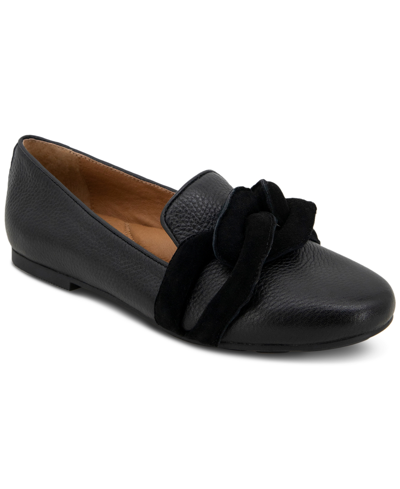 Shop Gentle Souls Women's Eugene Chain Embellished Loafer Flats In Black