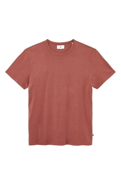 Shop Jason Scott Raymond Crewneck Pima Cotton T-shirt In Red