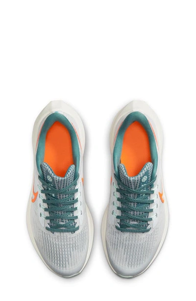 Shop Nike Kids' Air Zoom Pegasus 39 Sneaker In Platinum/ Orange/ White