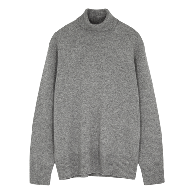Shop The Row Stepny Roll-neck Wool-blend Jumper In Grey