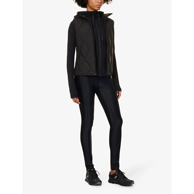 Shop Lululemon Womens Black Define High-neck Stretch-jersey Jacket