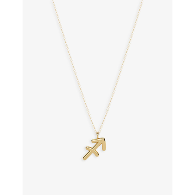 Shop The Alkemistry Women's Yellow Sagittarius Zodiac 18ct Recycled Yellow-gold Necklace