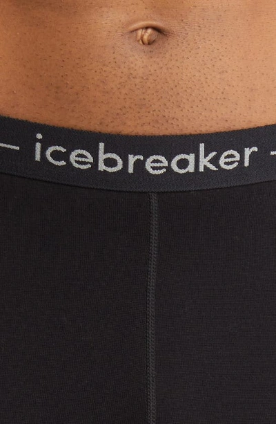Shop Icebreaker 200 Zoneknit Leggings In Black/ Jet Heather