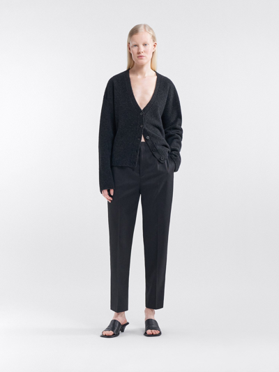 Filippa K Karlie Cropped Tapered Trousers In Grey