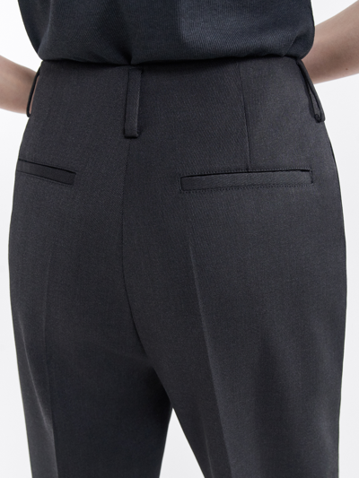 Filippa K Karlie Cropped Tapered Trousers In Grey