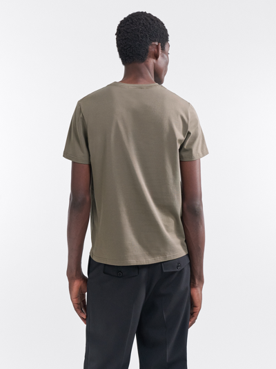 Filippa K Stretch Cotton Tee In Brown