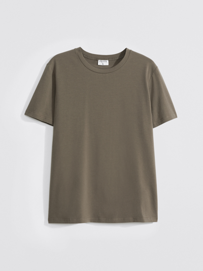 Filippa K Stretch Cotton Tee In Brown