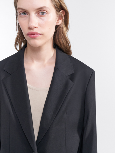 Filippa K Davina Oversized Wool Blazer In Black