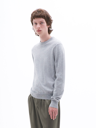 Shop Filippa K Cotton Merino Sweater In Grey