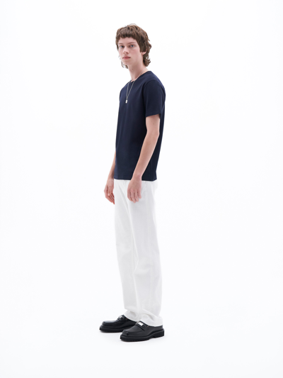 Filippa K Stretch Cotton Tee In Blue