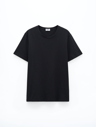 Shop Filippa K Stretch Cotton Tee In Black