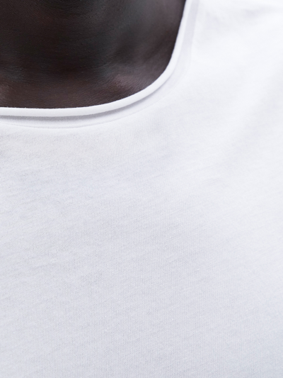 Filippa K Roll Neck Tee In White
