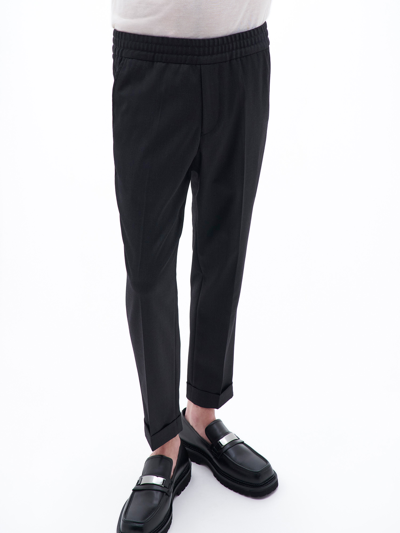 Shop Filippa K Terry Cropped Trousers In Grey