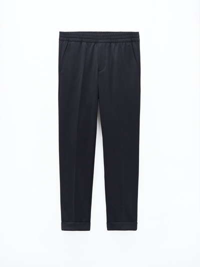 Shop Filippa K Terry Cropped Trousers In Grey
