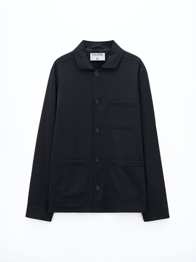 Shop Filippa K Louis Gabardine Jacket In Black