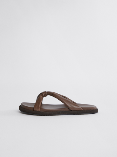 Shop Filippa K Alma Soft Sandal In Grey Taupe