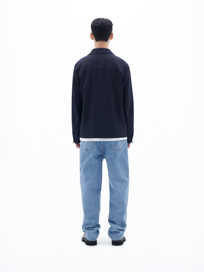 Filippa K Louis Gabardine Jacket In Blue
