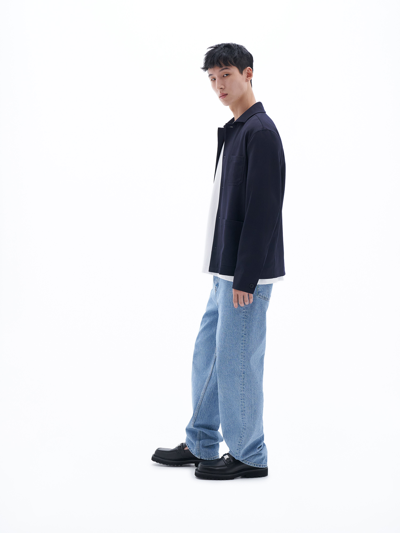 Filippa K Louis Gabardine Jacket In Blue