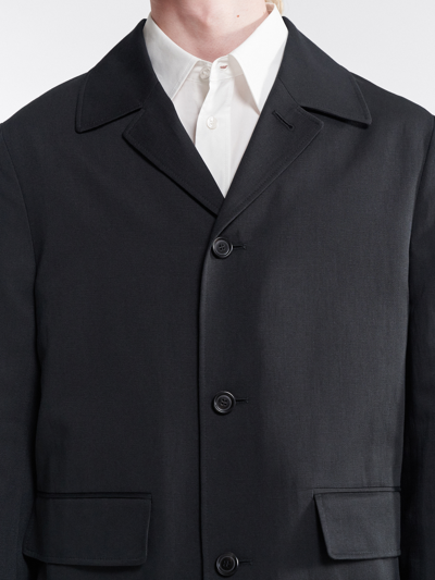 Shop Filippa K Nate Linen Jacket In Black