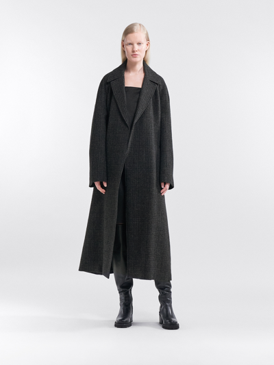 Shop Filippa K Ayla Check Coat In Grey