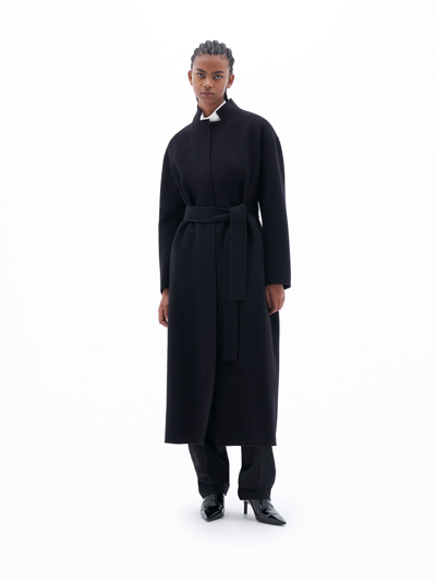 Filippa K Alexa Wool-cashmere Blend Long Coat In Black
