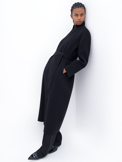 Filippa K Alexa Wool-cashmere Blend Long Coat In Black