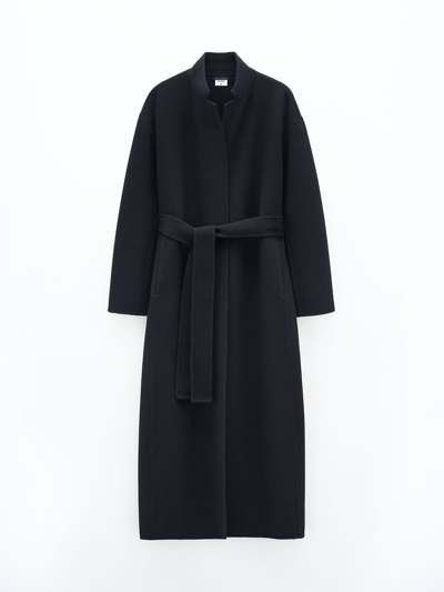 Filippa K Alexa Wool-cashmere Blend Long Coat In Black