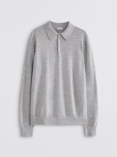 Shop Filippa K Knitted Polo Shirt In Grey