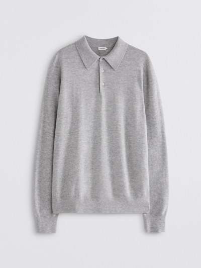 Filippa K Knitted Polo Shirt In Grey