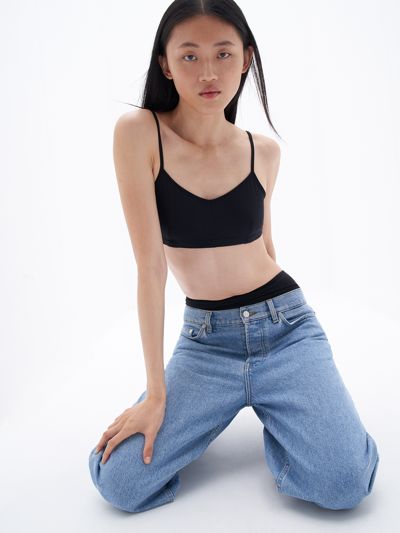 Filippa K Soft Triangle Bra In Black