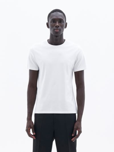 Shop Filippa K Stretch Cotton Tee In White