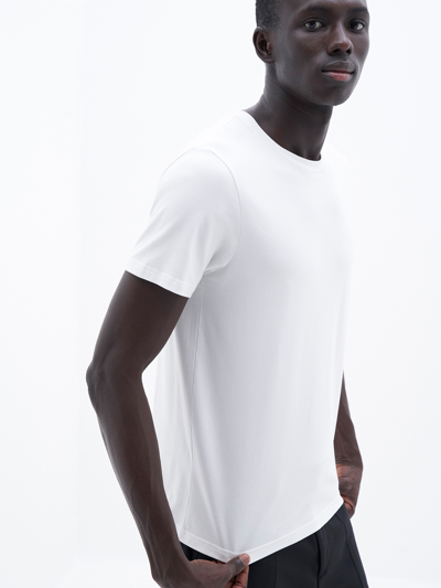 Shop Filippa K Stretch Cotton Tee In White