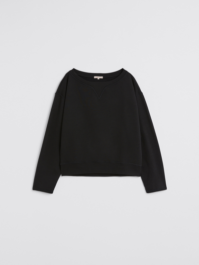 Shop Filippa K Boatneck Sweatshirt In Black