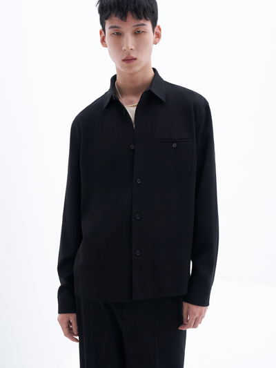 Shop Filippa K Blake Overshirt In Black