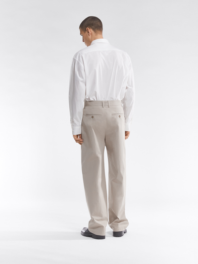 Shop Filippa K Henry Cotton Trouser In Grey Beige