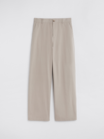 Shop Filippa K Henry Cotton Trouser In Grey Beige