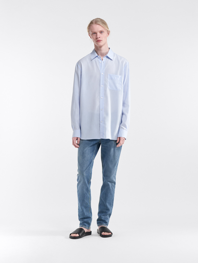Filippa K Noel Lyocell Shirt In Blue
